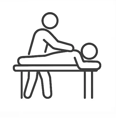 Ilustracija koja prikazuje masažu
