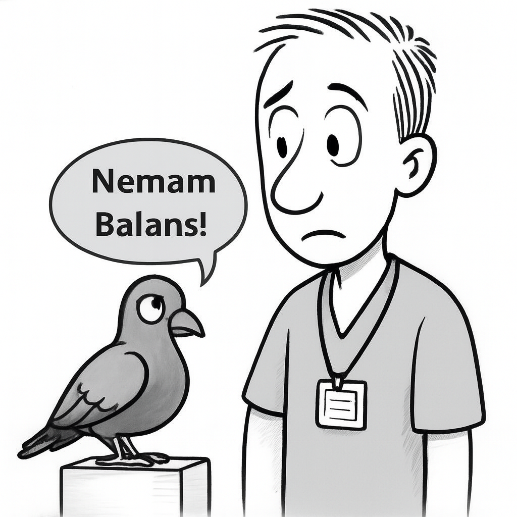 Ilustracija u Bobath tehnici fizioterapeut prima pacijenta koji nema balans
